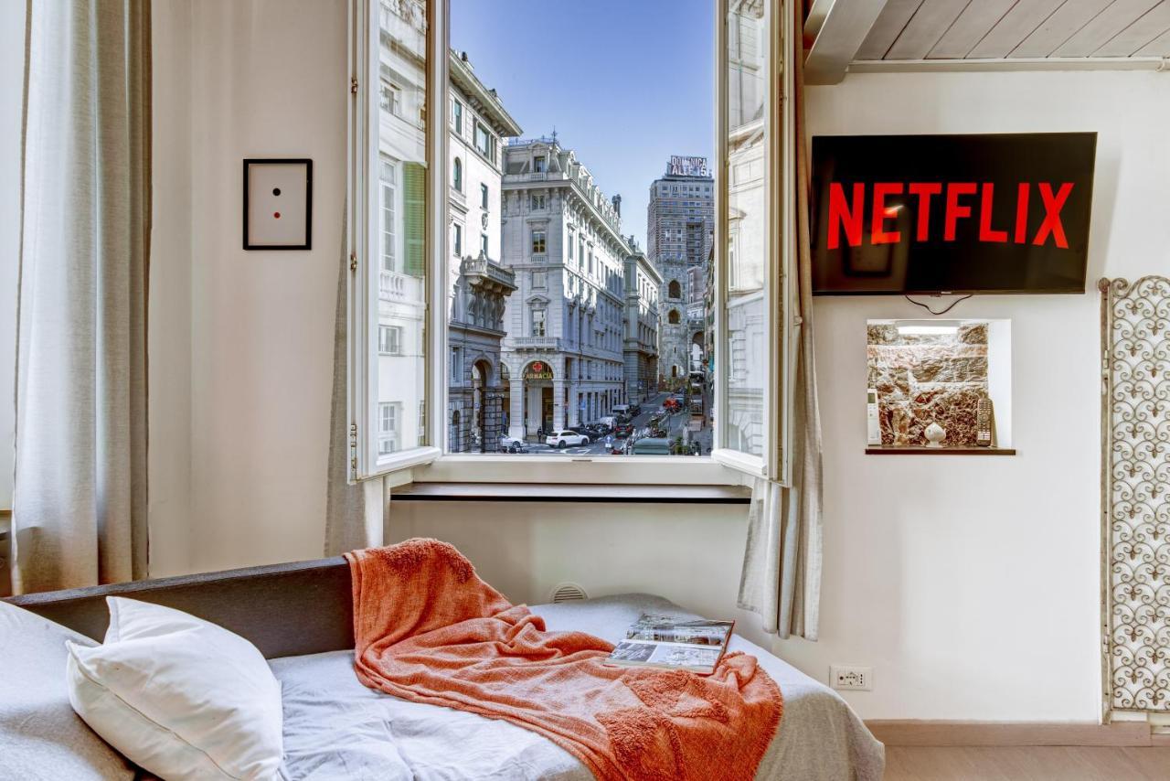 Luminoso Appartamento Nel Cuore Di Genova+Balcone Exterior foto